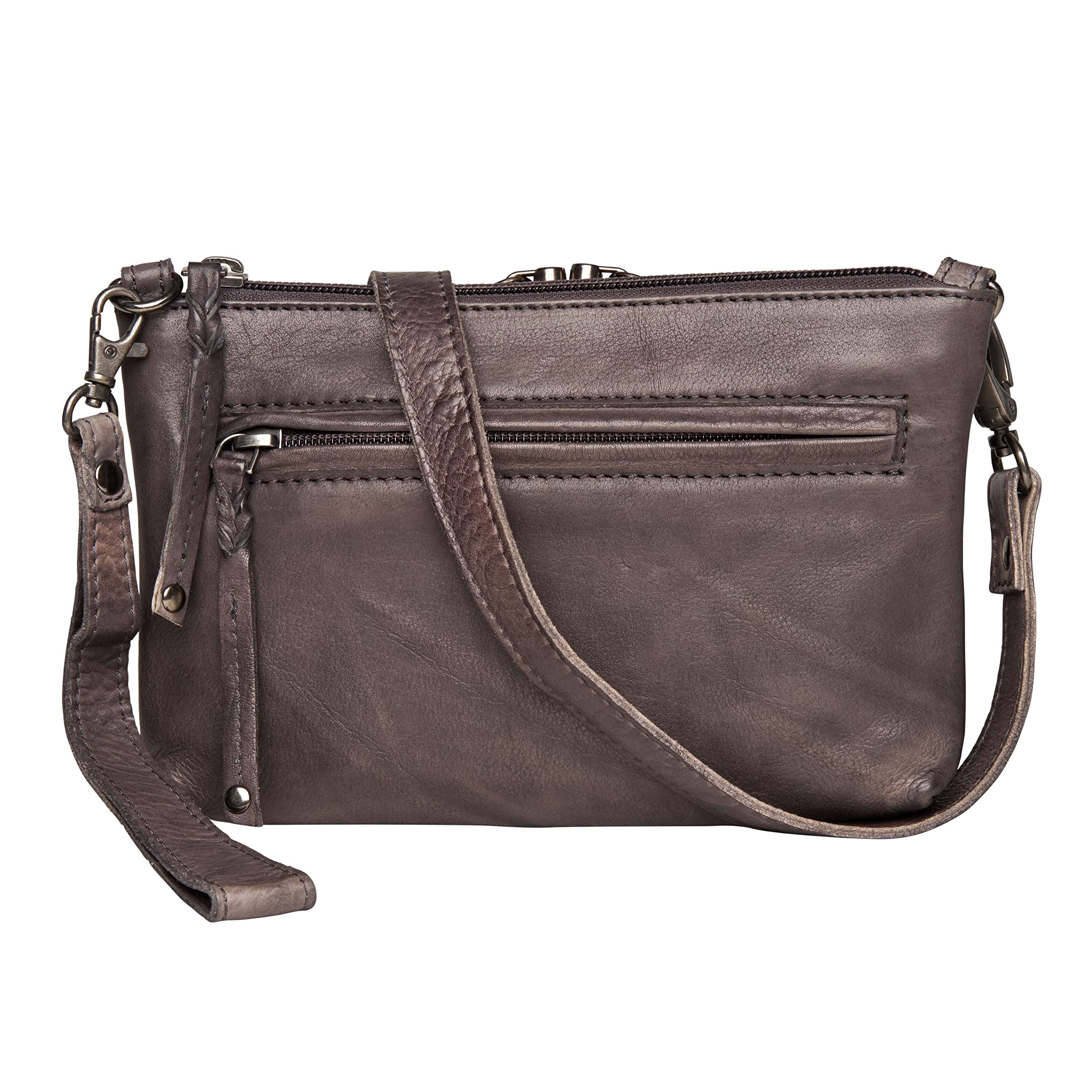 Lady Conceal Concealed Carry Locking Crossbody Amelia for an Extra-Small Framed Handgun (Gray)