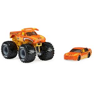 Monster Jam Official 1:64 Scale Diecast 2-Pack Monster Truck and Race Car: El Toro Loco