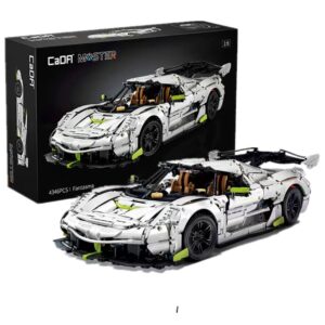 lovebrick fantasma super sports racing car keenigseg building block toys for boys or adults kits ;moc adult collectible building model 4346pcs technology set