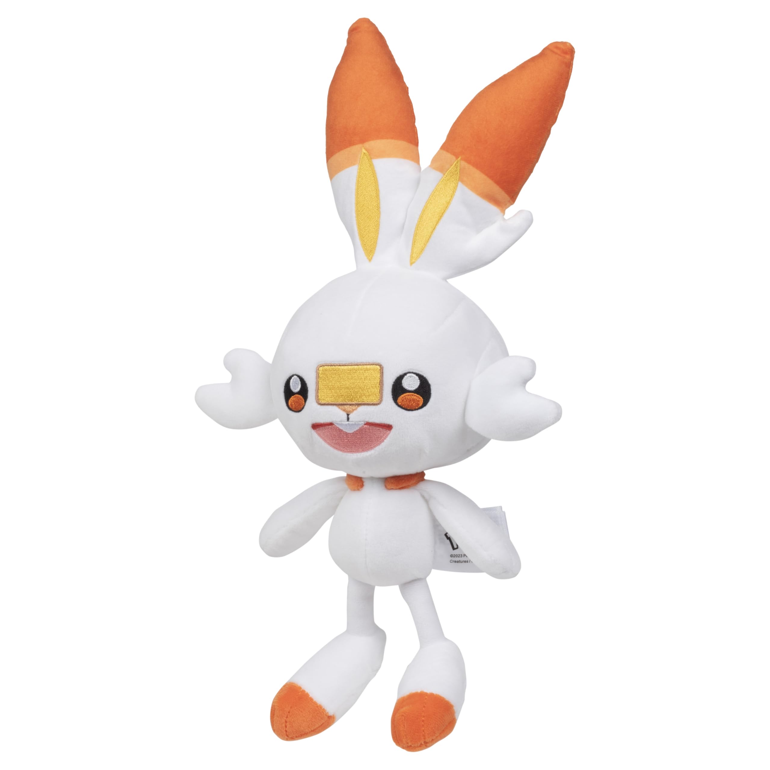 Pokemon 12" Raboot & 8" Scorbunny Plush Stuffed Animal Toys, 2-Pack - Sword and Shield Starter Evolution Set - Officially Licensed - Gift for Kids, Boys, Girls & Fans - 2+