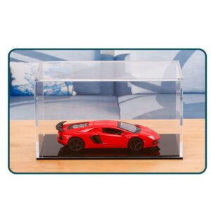 Clear Acrylic Display Case Box ，Versatile Collectibles Display Dustproof Showcase with Thickening Base，for Display Action Figures Home Storage Organizing Toys (12x8x6 inch/30x20x15cm)