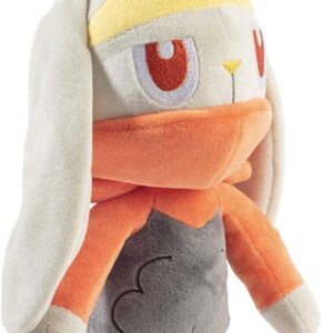 Pokemon 12" Raboot & 8" Scorbunny Plush Stuffed Animal Toys, 2-Pack - Sword and Shield Starter Evolution Set - Officially Licensed - Gift for Kids, Boys, Girls & Fans - 2+