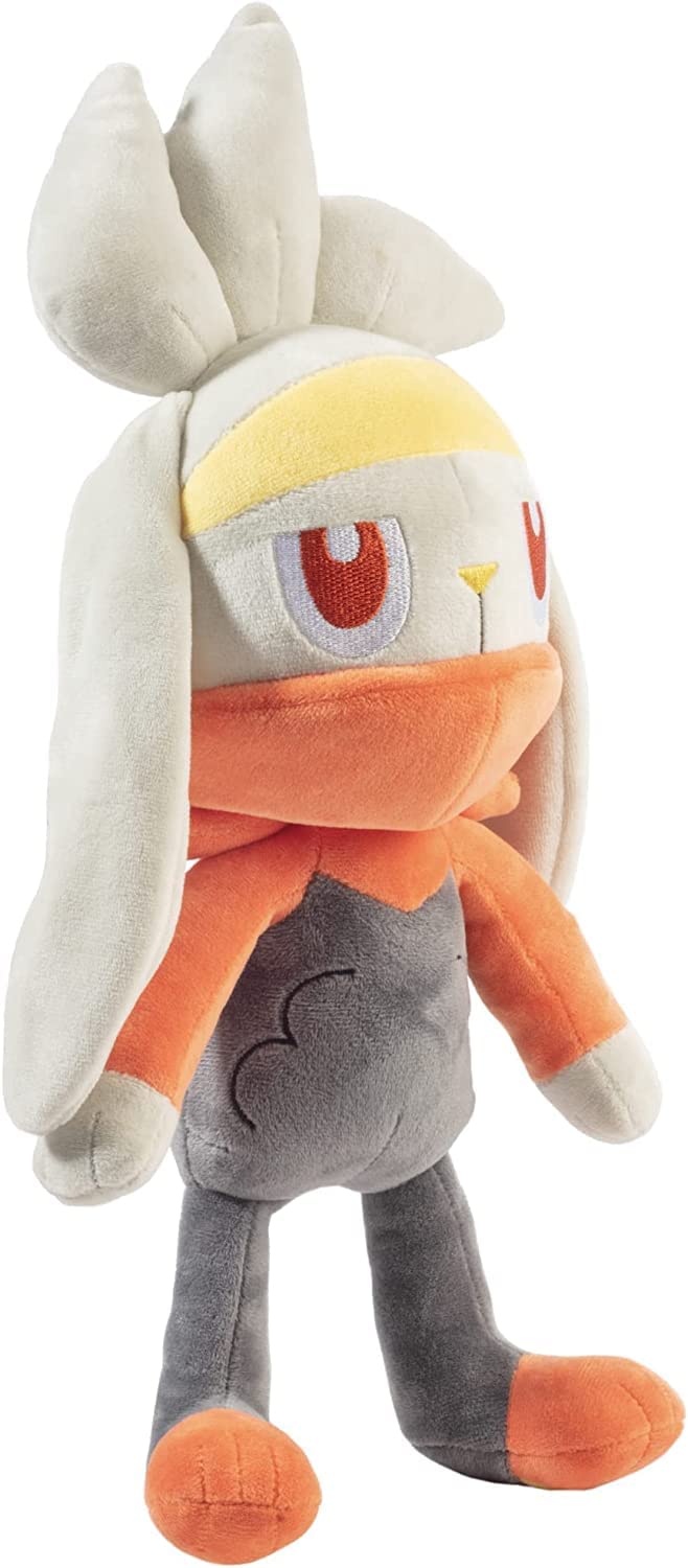 Pokemon 12" Raboot & 8" Scorbunny Plush Stuffed Animal Toys, 2-Pack - Sword and Shield Starter Evolution Set - Officially Licensed - Gift for Kids, Boys, Girls & Fans - 2+