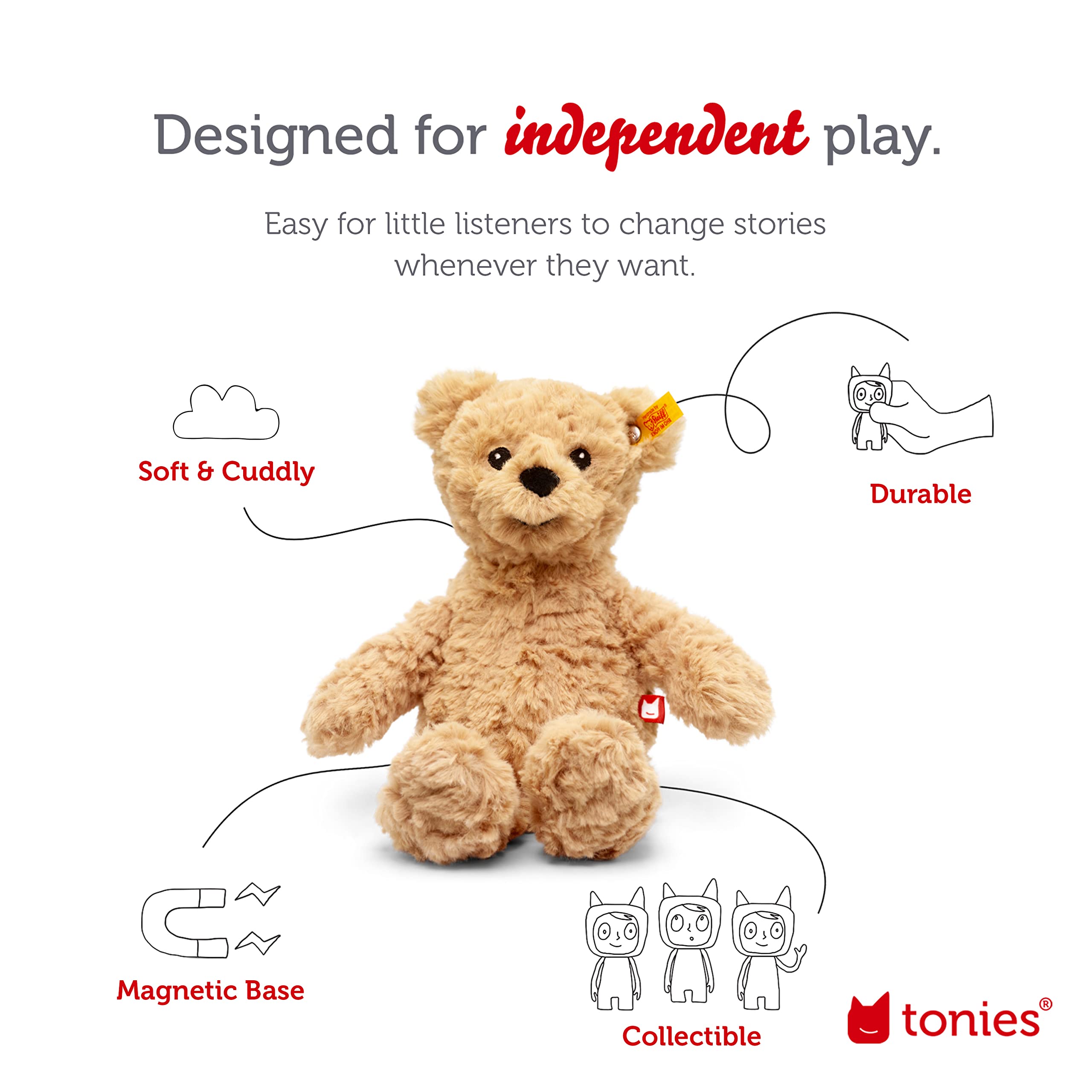 Tonies x Jimmy Bear Plush Audio Play Character from Steiff