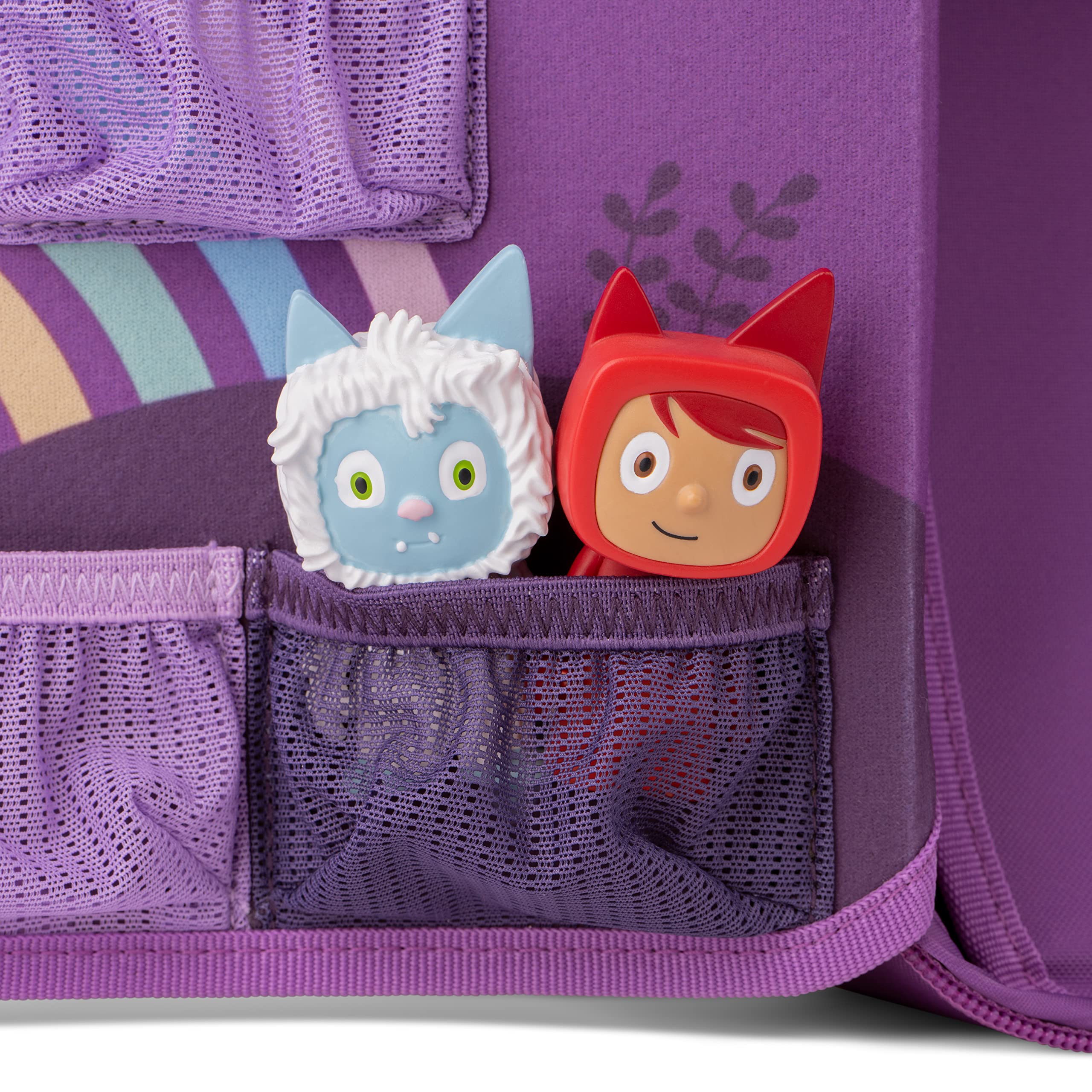 Tonies Carrying Case Max [Does Not Fit Toniebox] - Fun Stage and Storage for up to 14 Characters - Over the Rainbow