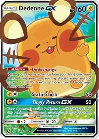 Pokemon - Dedenne GX Full Art - 195a/214 - Unbroken Bonds - Alternate Art - Trainer Toolkit