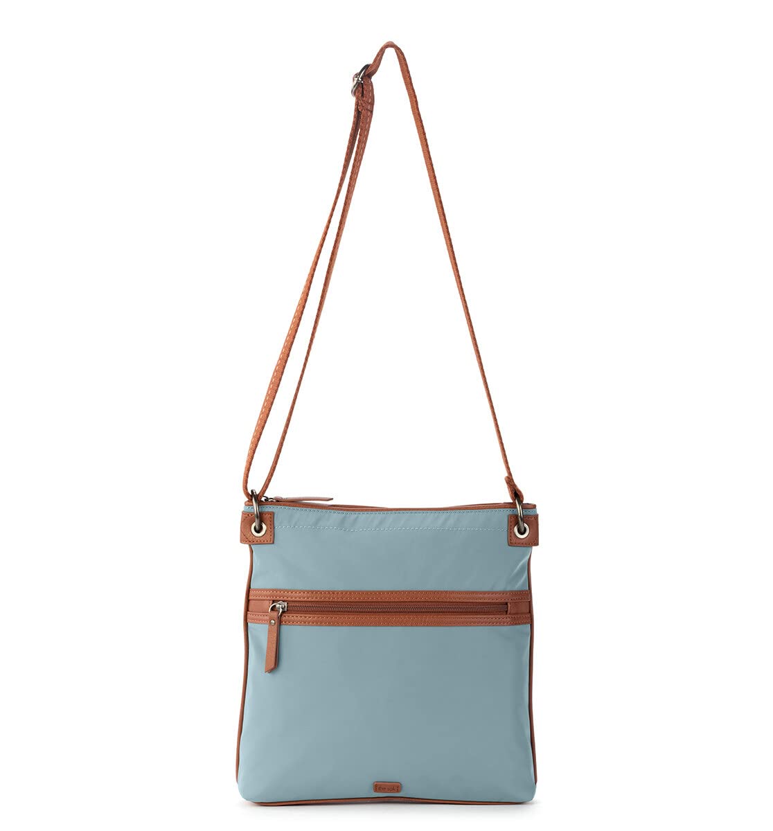 The Sak Esperato Flat Crossbody in Recycled Nylon, Denim