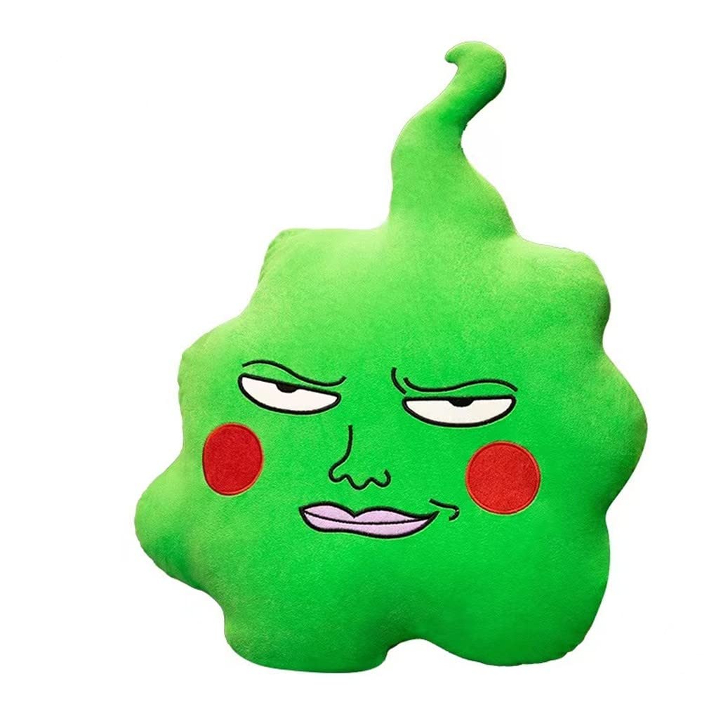 Douzeur 17.55 in Mob Psycho 100-Arataka Plush Green Dimple Elf Pillow Plush Toys Around as Festival Gift Accompany Children