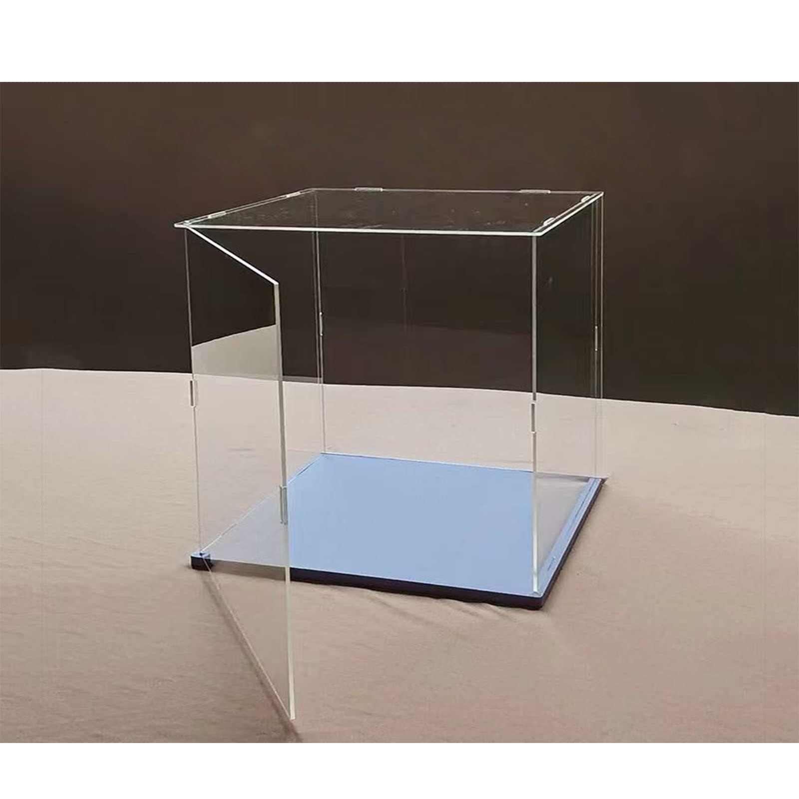 Openable Clear Acrylic Display Case Box ，Versatile Collectibles Display Dustproof Showcase with Thickening Base，for Display Action Figures Home Storage Organizing Toys (8x4x6 inch/20x10x15cm)