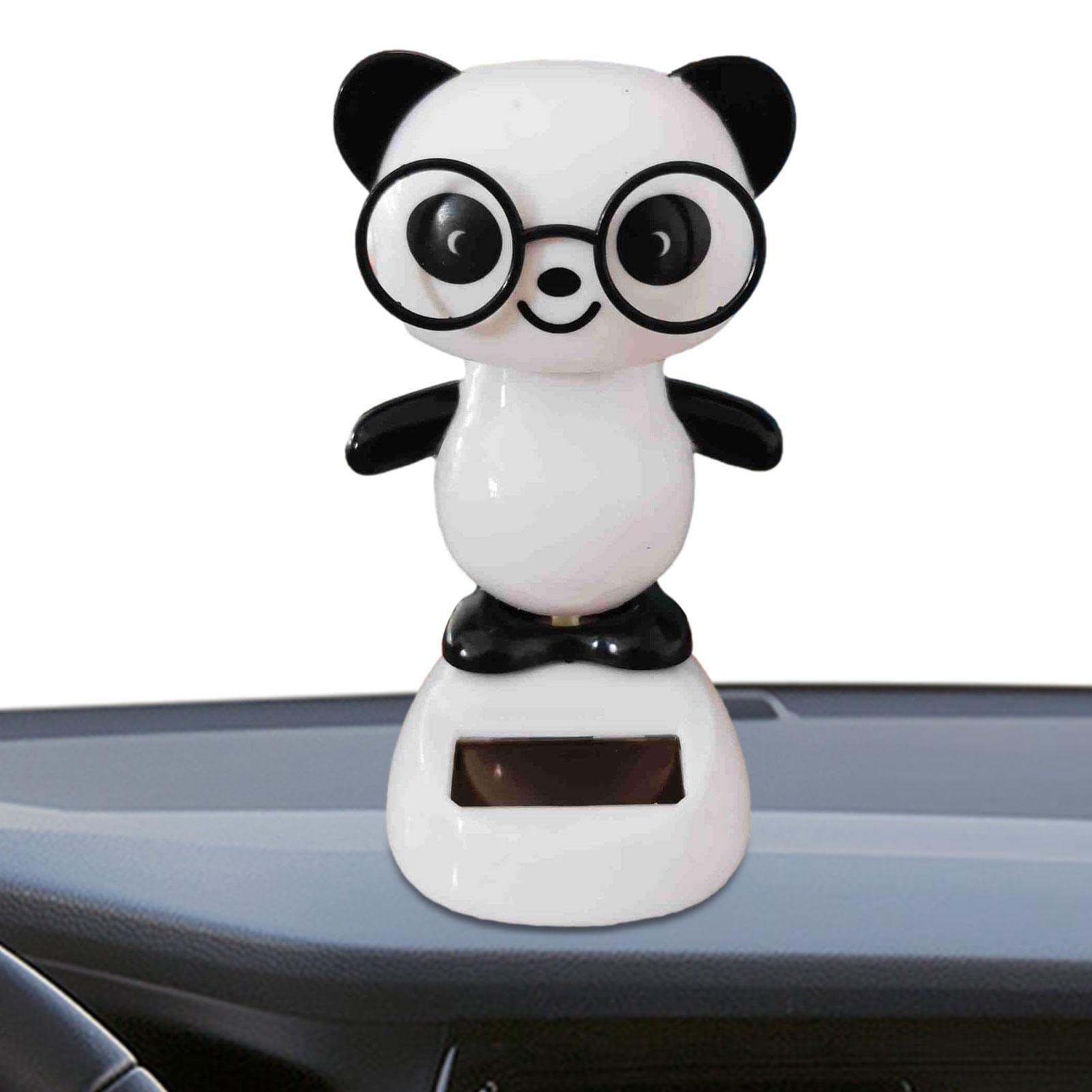 Solar Dancing Panda Bear Tiger - Shaking Doll Dancing Toys, Car Dashboard Doll Ornament, Cute Dancing Animal Figurine Toy for Car Interior Home Desk Decorations