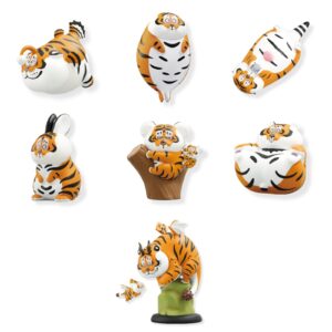 52TOYS Candybox Various Panghu Series 2 Action Figure, Popular Collectible Art Toy Hot Tiger Toys Cute Figure Creative Gift, for Christmas Birthday Party Holiday