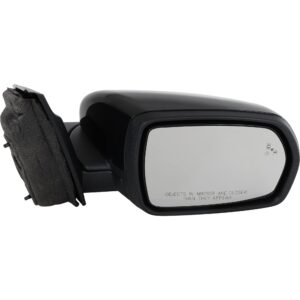 kool vue passenger side power heated mirror for ford edge 2015-2023 with signal light, blind spot light, memory & puddle lamp paintable built from january 18 2017 & from may 3 2018