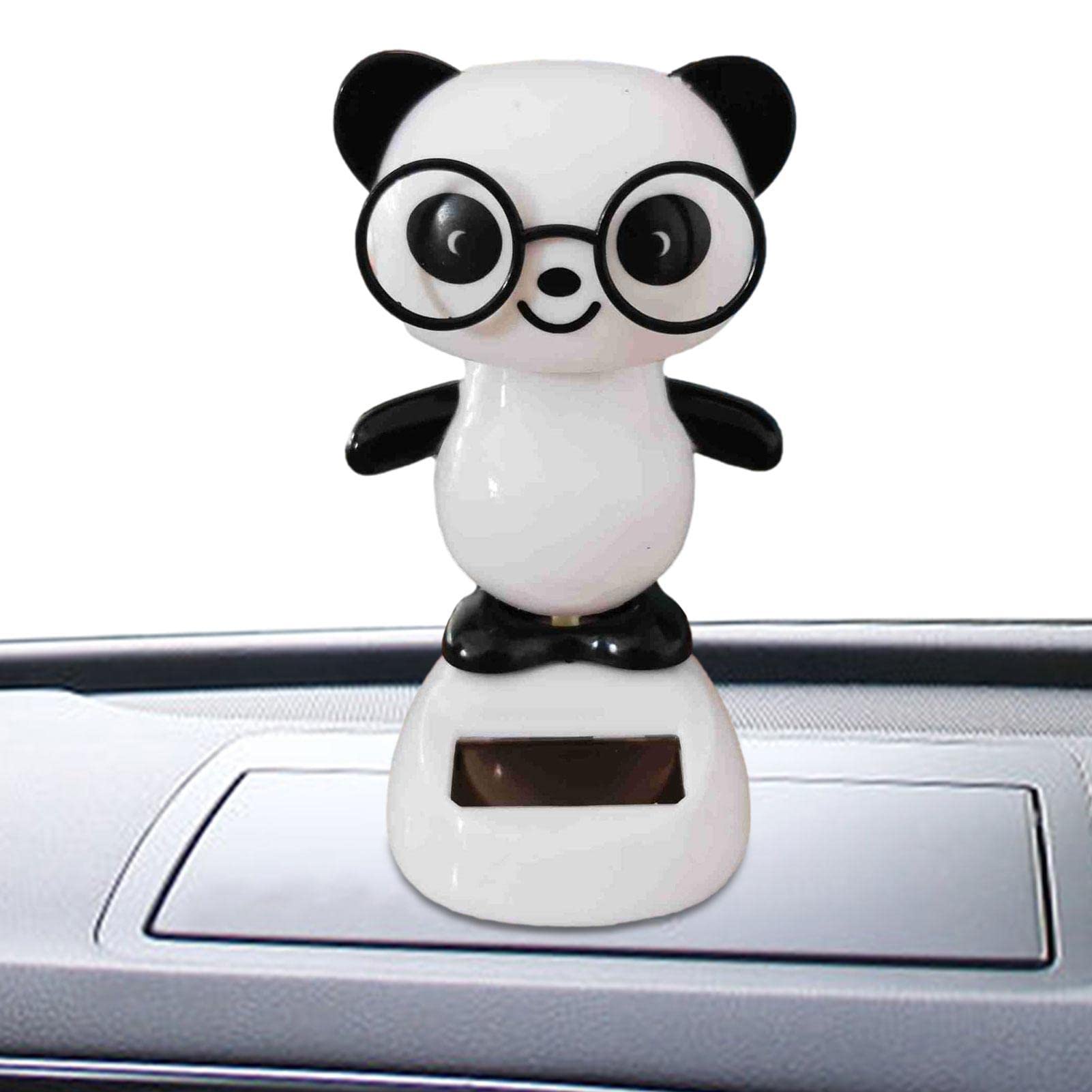 Solar Dancing Panda Bear Tiger - Shaking Doll Dancing Toys, Car Dashboard Doll Ornament, Cute Dancing Animal Figurine Toy for Car Interior Home Desk Decorations