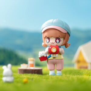 52TOYS Candybox Kimmy&Miki Outing Diary, 1PC Action Figure Collectible Toy Art Cute Desktop Decoration 3 Inch Creative Gift for Birthday Party Christmas