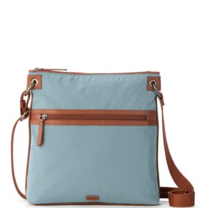 The Sak Esperato Flat Crossbody in Recycled Nylon, Denim