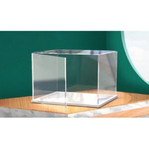 Openable Clear Acrylic Display Case Box ，Versatile Collectibles Display Dustproof Showcase with Thickening Base，for Display Action Figures Home Storage Organizing Toys (16x8x10 inch/40x20x25cm)