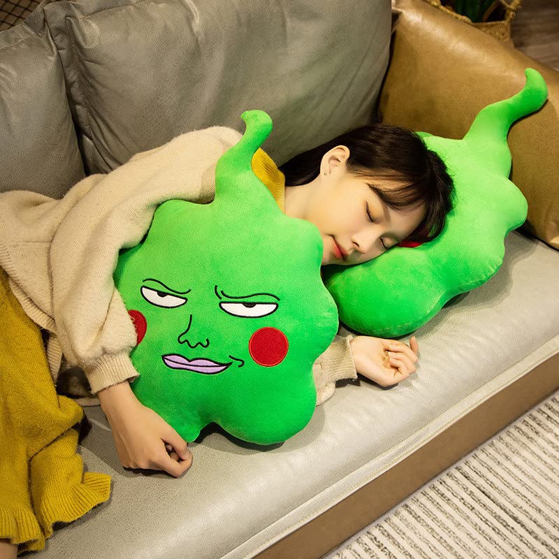 Douzeur 17.55 in Mob Psycho 100-Arataka Plush Green Dimple Elf Pillow Plush Toys Around as Festival Gift Accompany Children