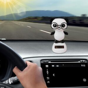 Solar Dancing Panda Bear Tiger - Shaking Doll Dancing Toys, Car Dashboard Doll Ornament, Cute Dancing Animal Figurine Toy for Car Interior Home Desk Decorations