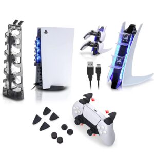 ps5 accessories,ps5 cooling fans,ps5 controller charger,ps5 thumb grips