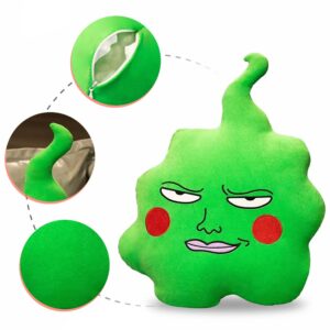 Douzeur 17.55 in Mob Psycho 100-Arataka Plush Green Dimple Elf Pillow Plush Toys Around as Festival Gift Accompany Children