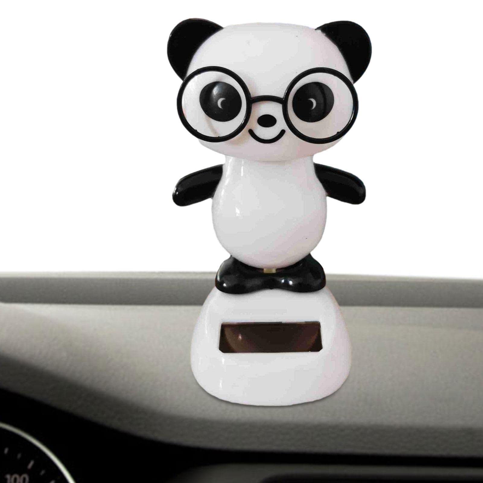 Solar Dancing Panda Bear Tiger - Shaking Doll Dancing Toys, Car Dashboard Doll Ornament, Cute Dancing Animal Figurine Toy for Car Interior Home Desk Decorations