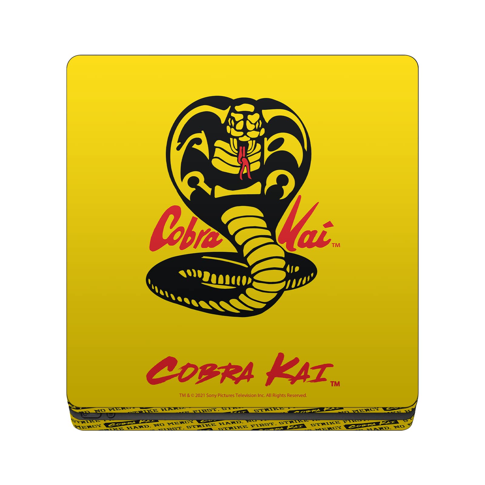 Head Case Designs Officially Licensed Cobra Kai Logo Iconic Vinyl Sticker Gaming Skin Decal Cover Compatible With Sony PlayStation 4 PS4 Slim Console and DualShock 4 Controller