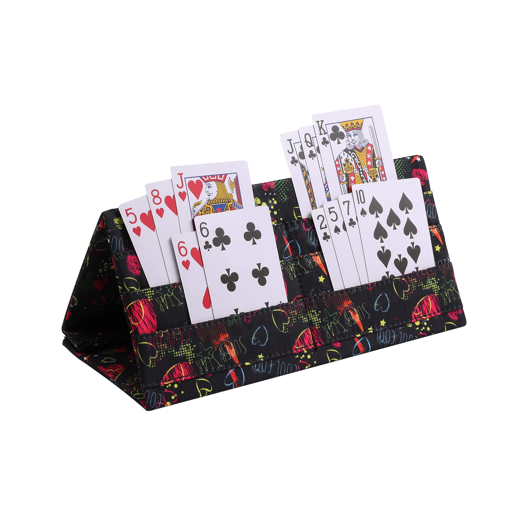 SeptCity Card Holders for Playing Cards, Hands Free Folding Playing Card Holder for Bingo Canasta