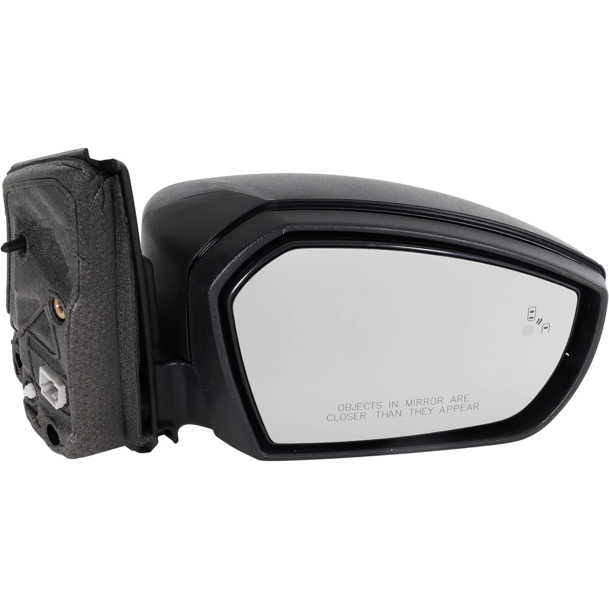 Kool Vue Passenger Side Power Heated Mirror for Ford Escape 2017-2019 With Blind Spot Light; Without Signal Light, Memory & Puddle Lamp Textured