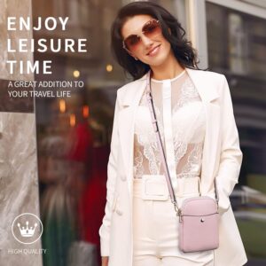 Crossbody Bag for Women Multi Pocket Shoulder Bag Leather Mobile Phone Bag Small Cross Body Purse with Adjustable Shoulder Strap Mobile Bag for Women