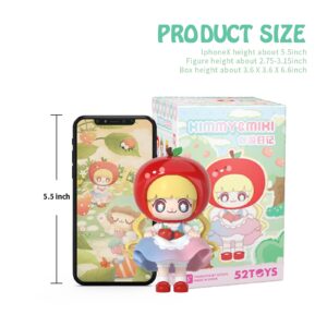 52TOYS Candybox Kimmy&Miki Outing Diary, 1PC Action Figure Collectible Toy Art Cute Desktop Decoration 3 Inch Creative Gift for Birthday Party Christmas