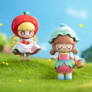 52TOYS Candybox Kimmy&Miki Outing Diary, 1PC Action Figure Collectible Toy Art Cute Desktop Decoration 3 Inch Creative Gift for Birthday Party Christmas