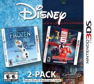 disney frozen & big hero 6 2 pack - nintendo 3ds (renewed)