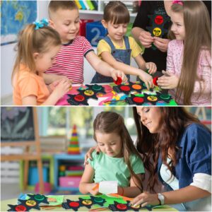 Eaasty 24 Sets Christian Traffic Light Kit Felt Bible Crafts Sunday School Crafts Educational Traffic Lamp for Kids Religious Scripture John 14:6 Crafts for Kids and Fun Classroom Party Activities