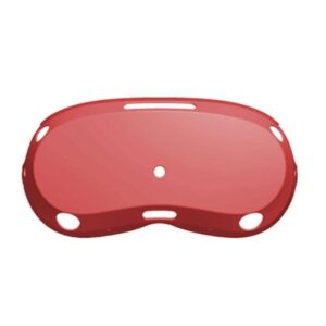 protective silicone cover sleeves for pico4 all-in-one vr headset,dustproof waterproof vr glasses lens cover case accessories (red)