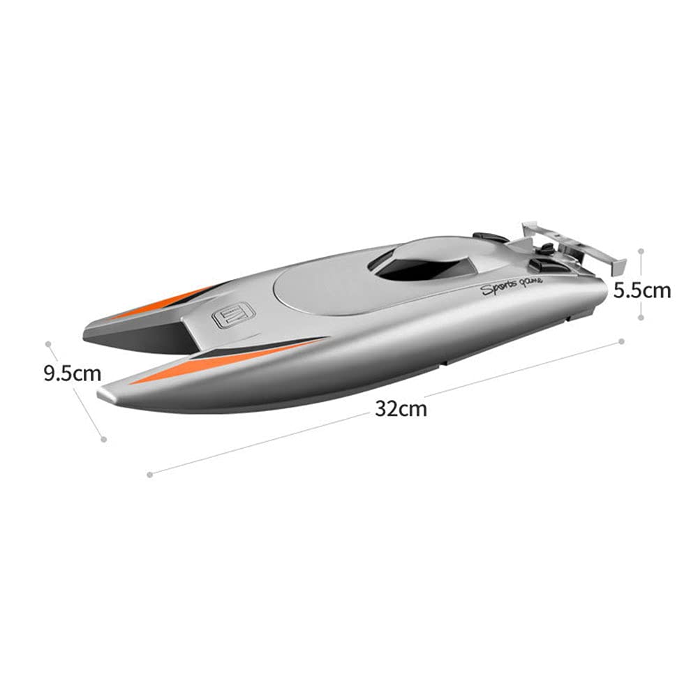 RC Speedboat 2.4GHz Remote Control Boat Ship with High Speed RC Yacht for Kids Adults Boys Girls Racing Boats with 3 Rechargeable Batteries Children's Pool Toy