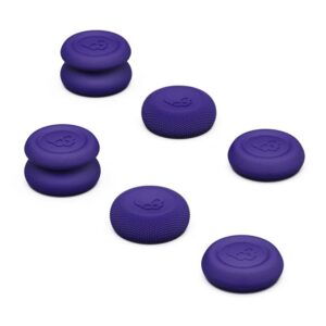 controller thumb grip set thumbstick caps,6pcs joystick cap rocker cover for ps4/for ps5 (purple)