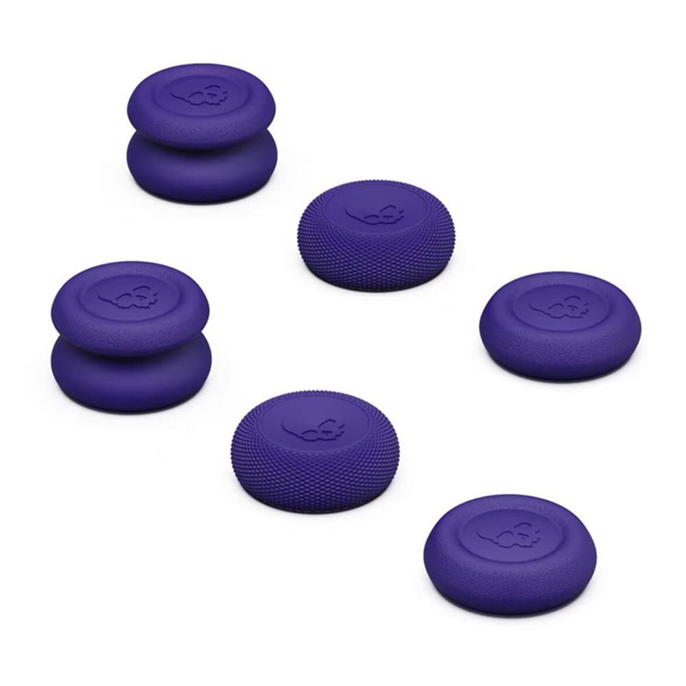 Controller Thumb Grip Set Thumbstick Caps,6PCS Joystick Cap Rocker Cover for PS4/For PS5 (Purple)