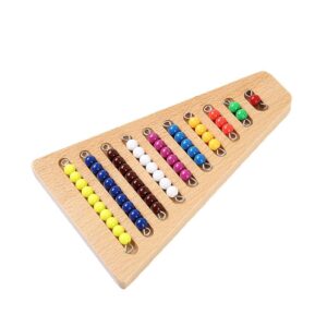 predolo Montessori Math Materials Colored Bead Stairs Early Preschool Learning