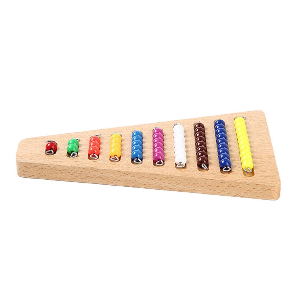 predolo Montessori Math Materials Colored Bead Stairs Early Preschool Learning