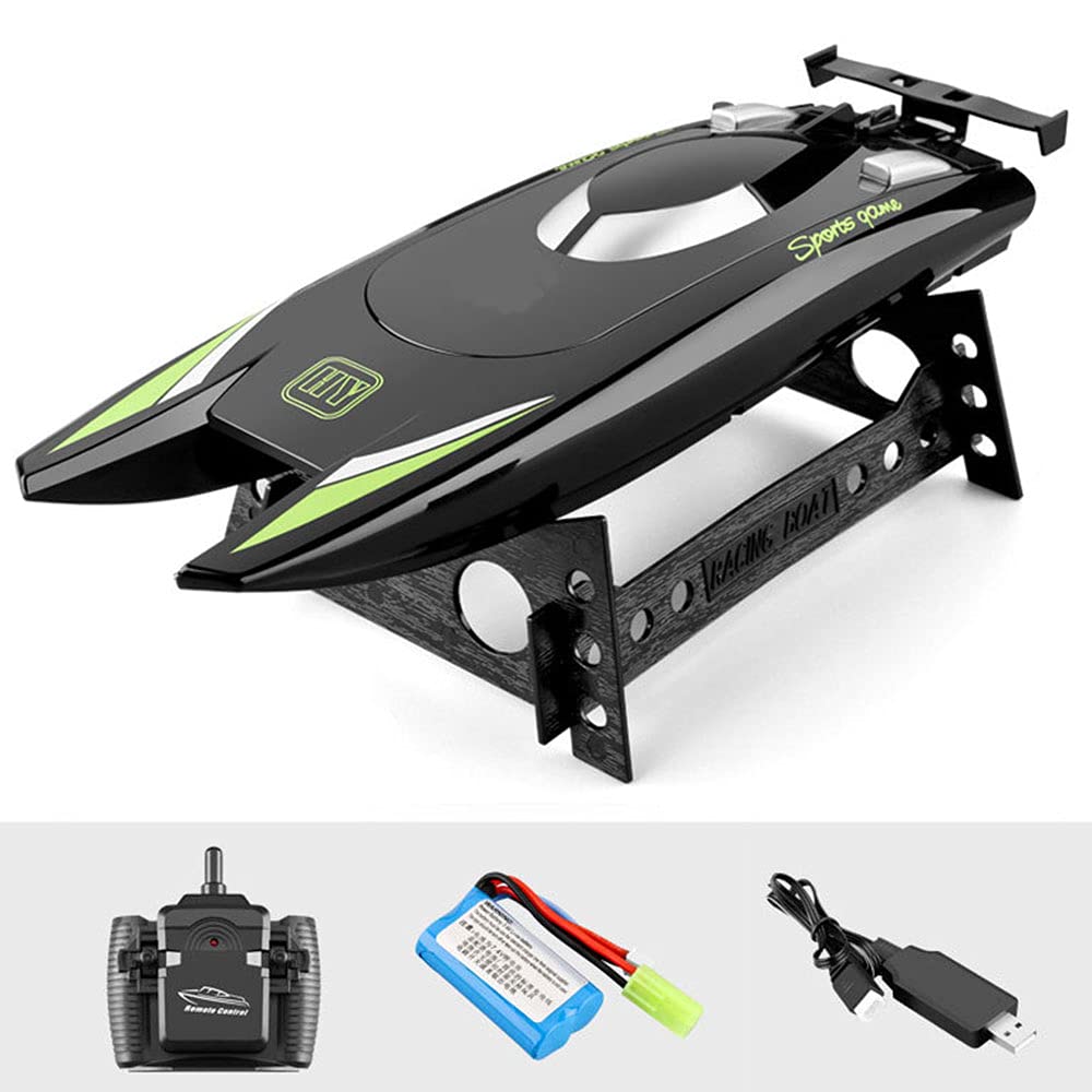 RC Speedboat 2.4GHz Remote Control Boat Ship with High Speed RC Yacht for Kids Adults Boys Girls Racing Boats with 3 Rechargeable Batteries Children's Pool Toy