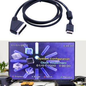 HTDYOO RGB SCART Cable compatible for PS1/2/3(3.28 Feet)