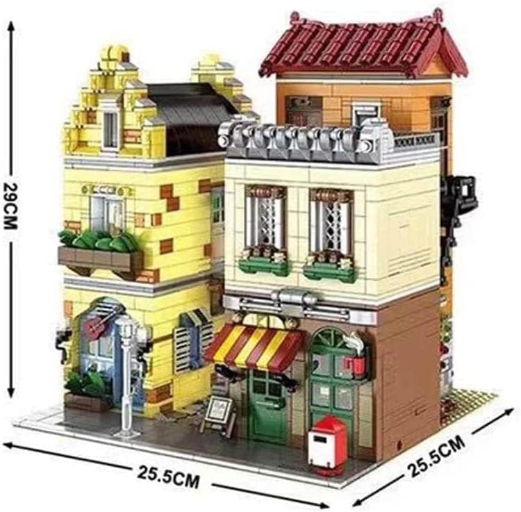 General Jim's Building Blocks Lighted Music Store Coffee Cafe Shop and Lounge Modular Building Blocks Bricks Set | Compatible with Lego City Sets