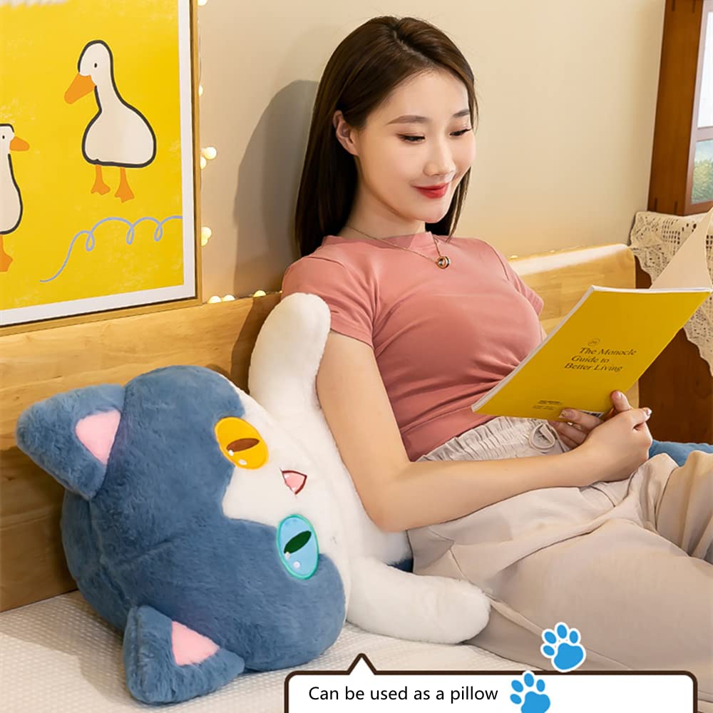 FANGYU Cute Plush Shark cat Toy, Cartoon Soft Stuffed Long Throw Sleeping Pillow,Shark Gifts for Kids (80cm/31.4in)