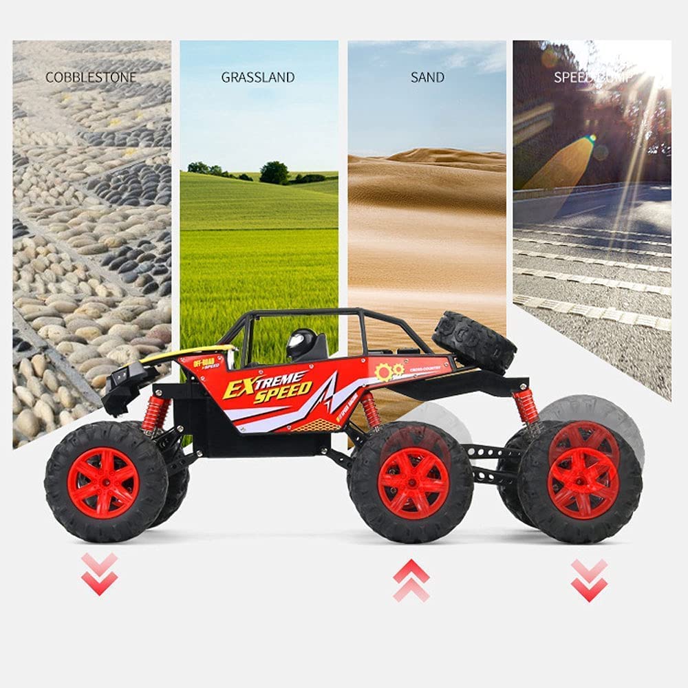 QIYHBVR RC Cars 23”Large Remote Control Car, 6WD All Terrains Electric Toy Off Road RC Car Vehicle Truck Crawler with Metal Shell for Boys Kids and Adults