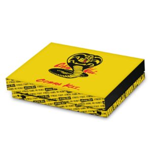 head case designs officially licensed cobra kai logo iconic vinyl sticker gaming skin decal cover compatible with xbox one x console