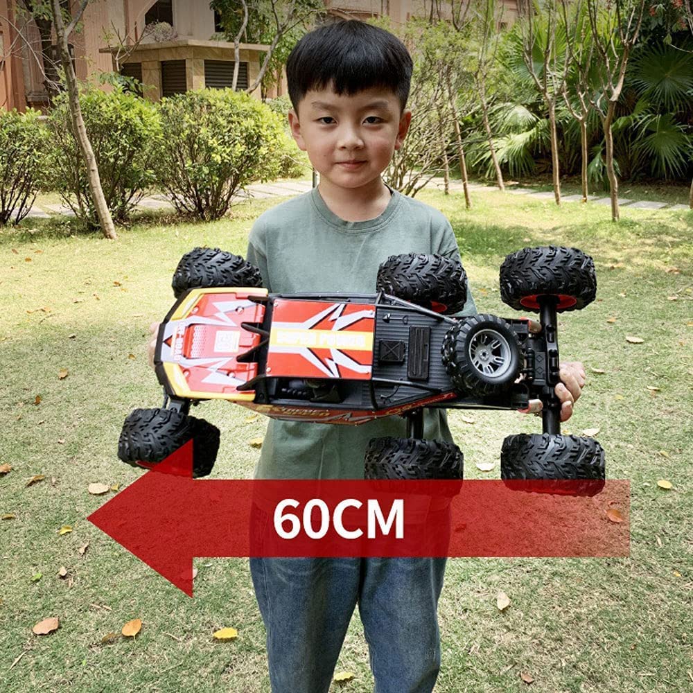 QIYHBVR RC Cars 23”Large Remote Control Car, 6WD All Terrains Electric Toy Off Road RC Car Vehicle Truck Crawler with Metal Shell for Boys Kids and Adults