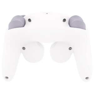 eXtremeRate White Faceplate Backplate for Nintendo Gamecube Controller, DIY Replacement Front Back Housing Shell Cover with Buttons for Nintendo Gamecube Controller - Controller NOT Included