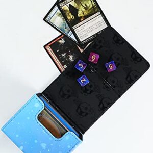 Volcanic Island Yugioh Game Card Deck Case Leather Storage Box Dragonmaid Silver Castle Arianna Ariane Magic TCG MCG Trading Card Cases Holder (P03)