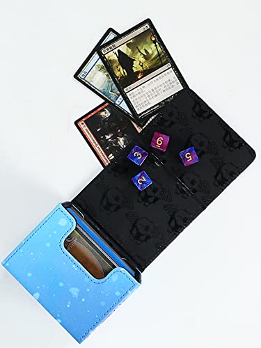 Volcanic Island Yugioh Game Card Deck Case Leather Storage Box Dragonmaid Silver Castle Arianna Ariane Magic TCG MCG Trading Card Cases Holder (P03)