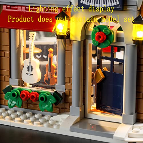 GEAMENT LED Light Kit Compatible with Holiday Main Street - Lighting Set for Creator 10308 Building Model (Model Set Not Included)